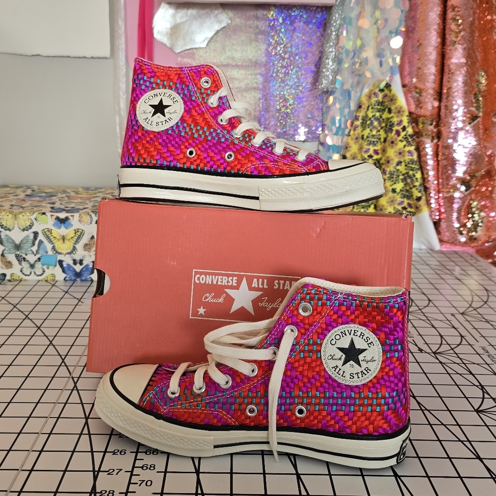 Converse High Top - Woven Satin Ribbon - W6.5